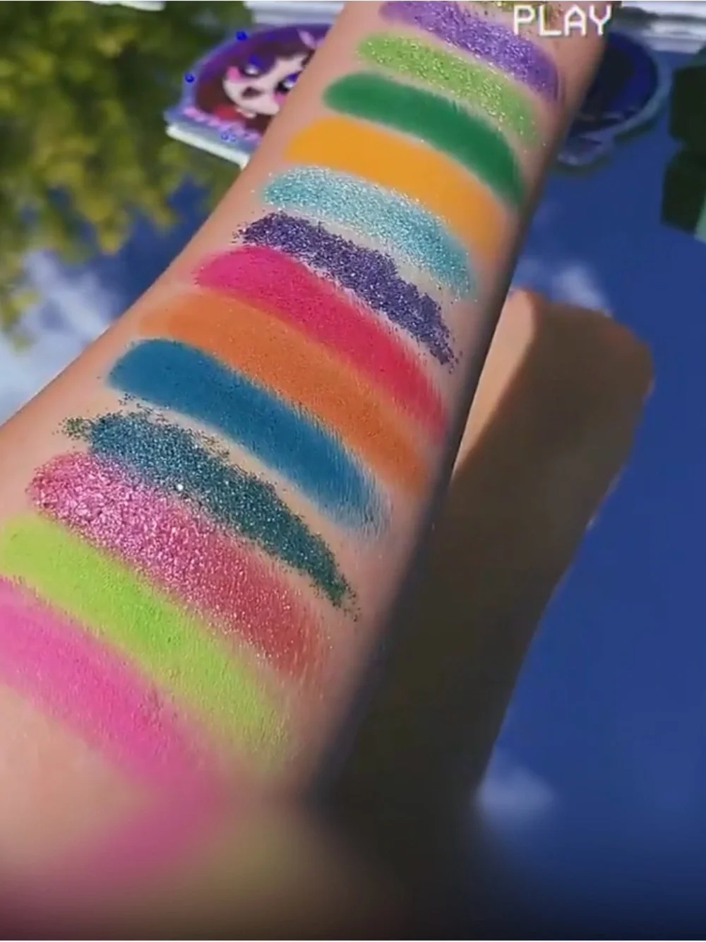 Mota Girlz Eyeshadow Palette – Pink, Green, Purple Shades